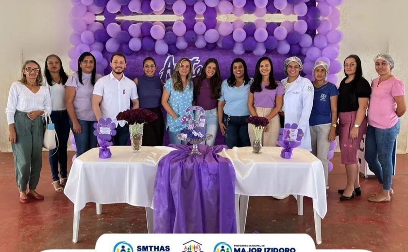 Cras de Major Izidoro promove palestra sobre a campanha Agosto Lilás