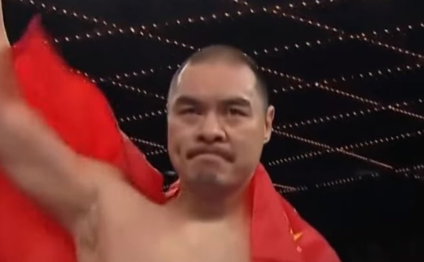 'Toupeira chinesa' teve câncer, voltou ao boxe aos 41 anos e sonha em ser o rei dos pesos pesados após super nocaute; vídeo