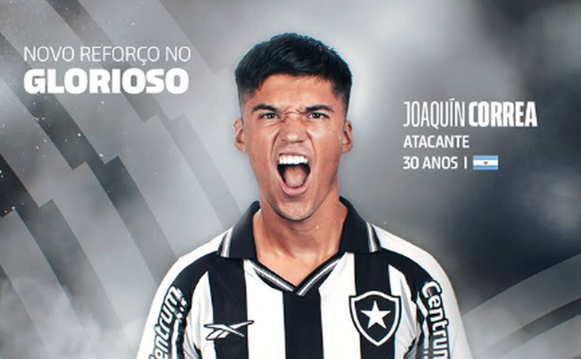 Botafogo anuncia contratação de Joaquín Correa como reforço para o ataque no Mundial de Clubes