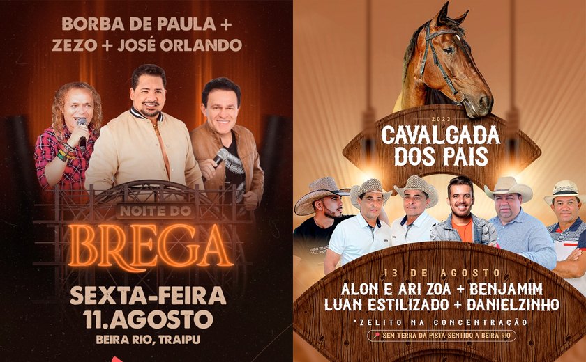 Noite do Brega e Cavalgada dos Pais: eventos agitam Traipu neste fim de semana