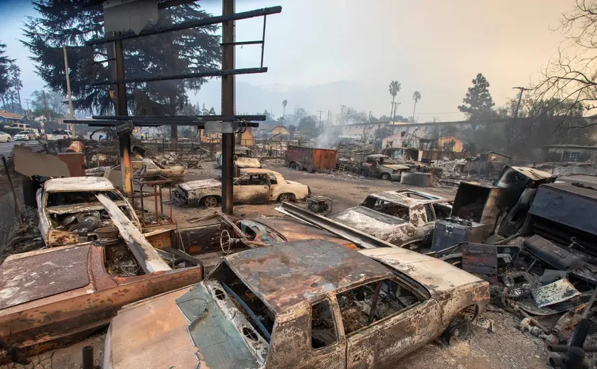 Perdas para seguradoras nos EUA podem chegar a US$ 25 bi com incêndios em Los Angeles