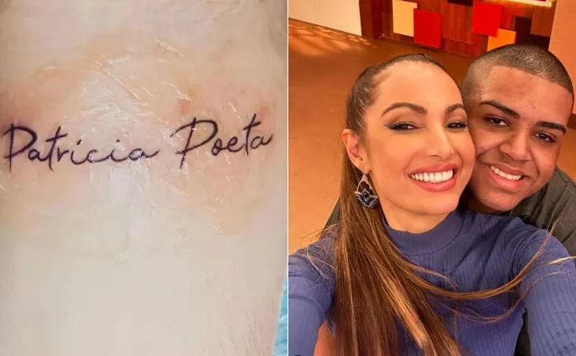 Fã de 18 anos faz tatuagem com nome de Patrícia Poeta: 'Representa uma libertação'