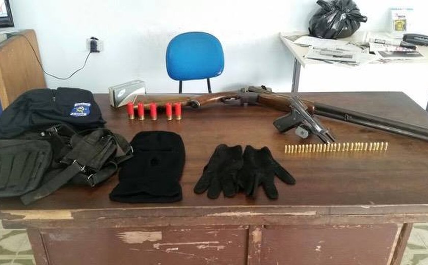 Ação integrada da Segurança Pública  apreende armas em Arapiraca