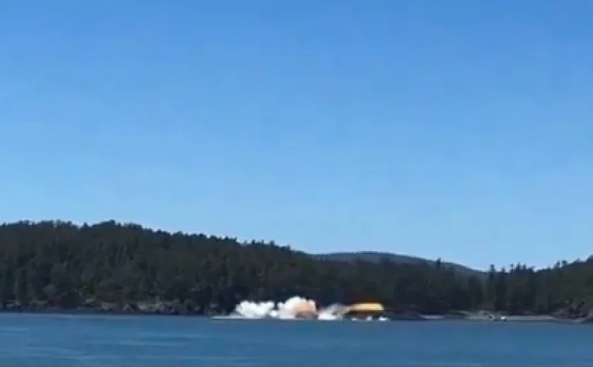 Avião pilotado por ex-astronauta de 90 anos veterano de missões à Lua cai perto de ilhas nos EUA; veja vídeo