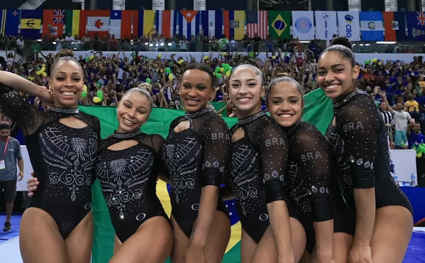 Seleção feminina de ginástica repete Mundial e termina com a prata no Pan de Santiago