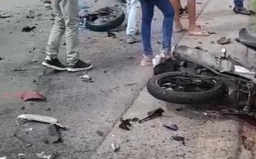 Colisão entre motos deixa dois mortos na AL-210, em Viçosa