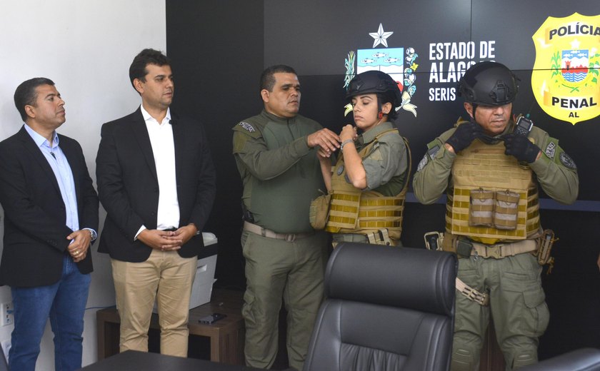 Governo investe na segurança de policiais penais com a aquisição de capacetes balísticos