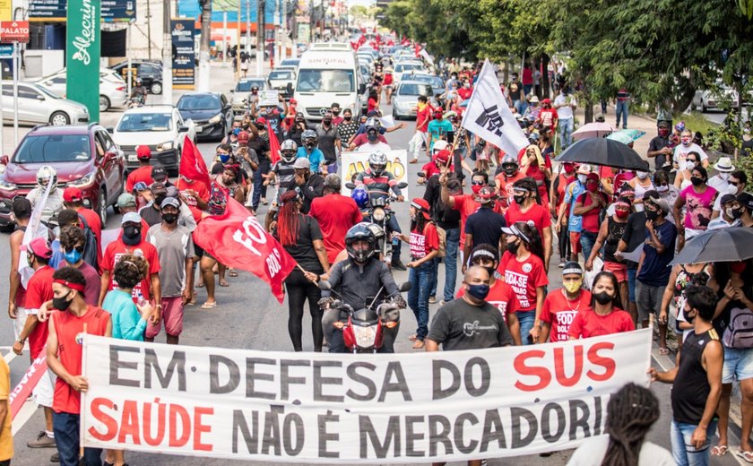 Manifestantes contra o governo Bolsonaro voltam às ruas neste sábado (19)