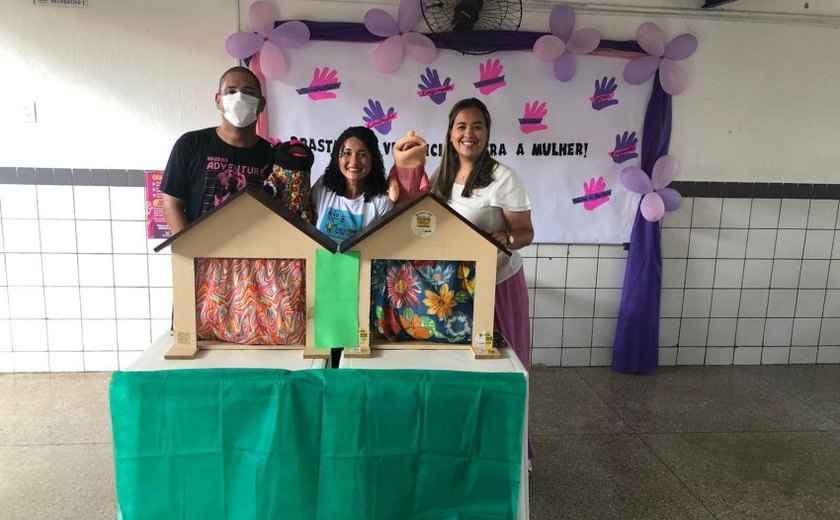 Creas Jatiúca realiza palestra sobre violência contra mulher para crianças de escola municipal