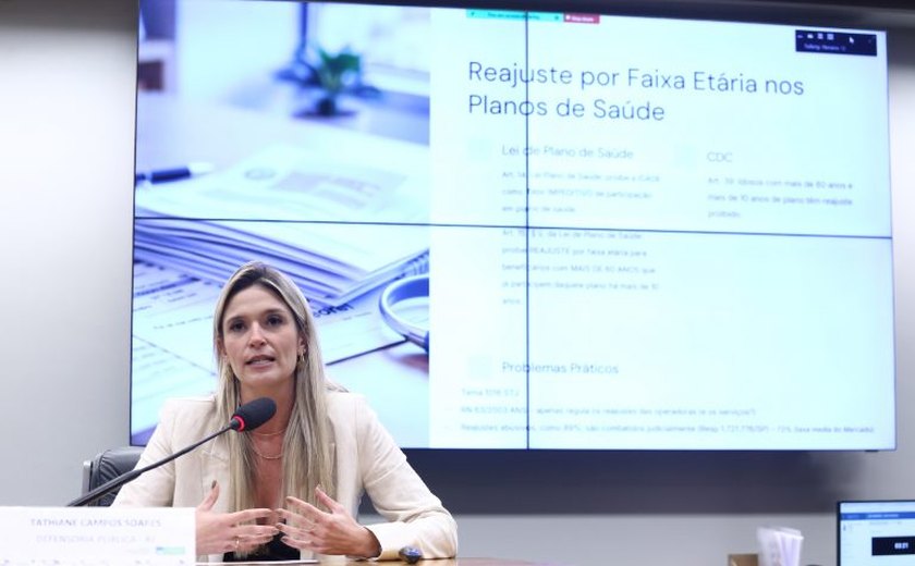 Defensora pública pede na Câmara mudanças na lei para defender idosos de 'abusos' dos planos de saúde