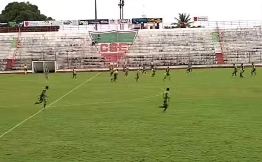Alagoano Sub-20: CSE e ASA empatam em 1 a 1, em Palmeira dos Índios
