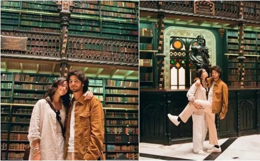 Bruna Marquezine e Xolo Maridueña passeiam pelo Rio de Janeiro neste sábado