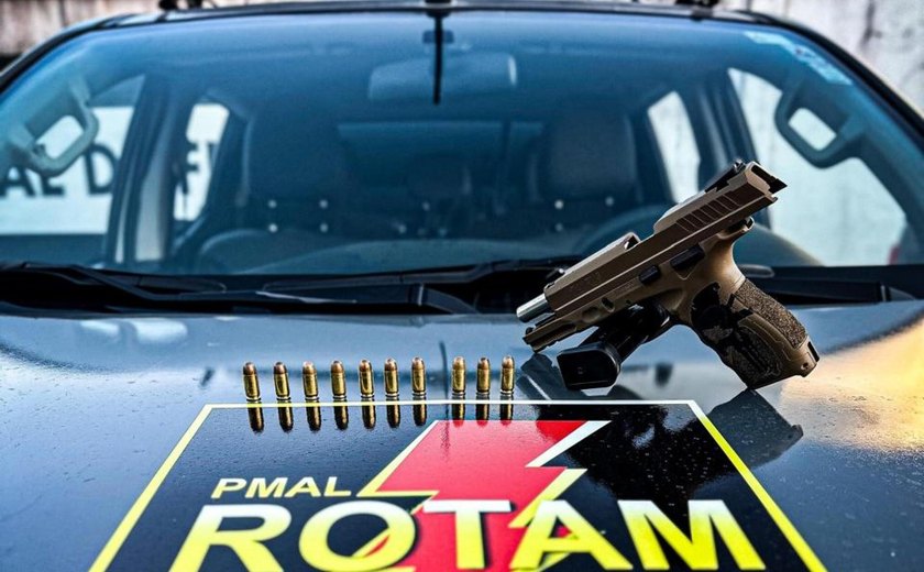 Rotam apreende nove armas de fogo em 48 horas em Maceió