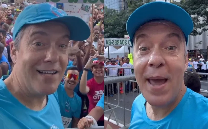 Jornalista Roberto Kovalick, da Globo, participa da São Silvestre: “Felicidade enorme”