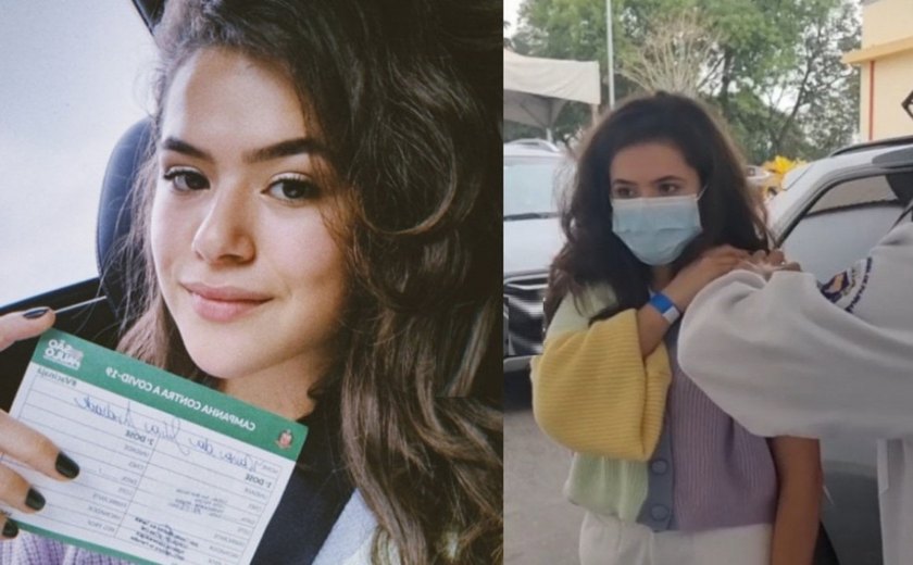 Maisa Silva recebe 1ª dose da vacina: ‘nós jovens temos que fazer nossa parte’