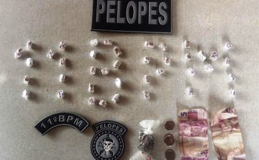 11º BPM prende acusado de Tráfico de Drogas em Penedo