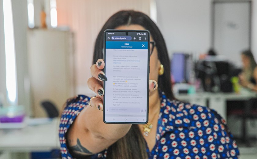 Atendente virtual da Sefaz Alagoas, Nise ultrapassa 93 mil atendimentos em 2025
