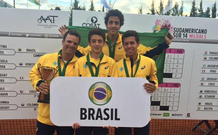 Tênis: Brasil é bicampeão no Sul-Americano de 14 anos