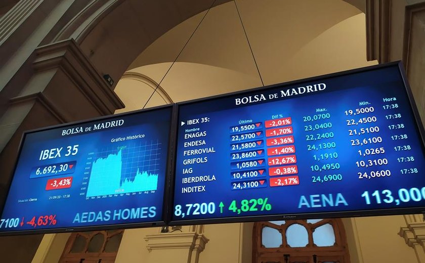 Bolsas da Europa caem, com PIB britânico elevando perspectivas de recessão