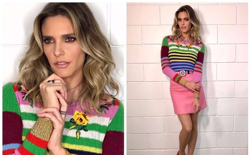 &#8216;Popstar&#8217;: Fernanda Lima agrada com look colorido de 10 mil