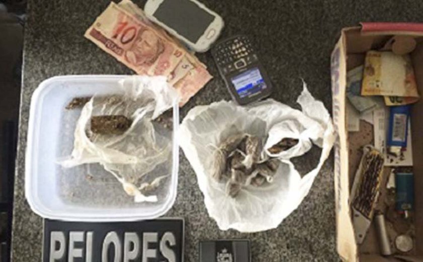 PM desbarata ‘boca de fumo’ no bairro da Abolição em União dos Palmares