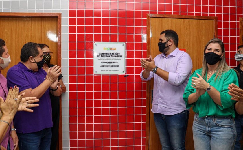 Piranhas inaugura Academia de Saúde durante comemorações em alusão aos 134 anos de Emancipação Política