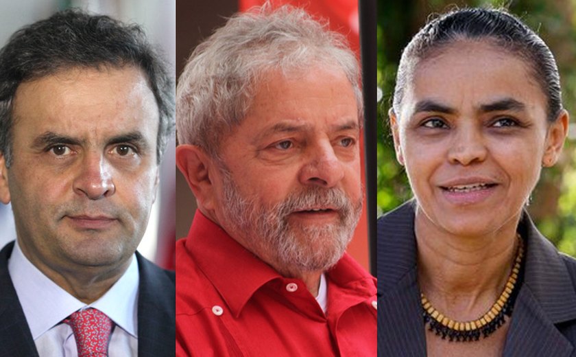 Datafolha: Aécio tem 31%, Lula, 22% e Marina, 21% das intenções de voto