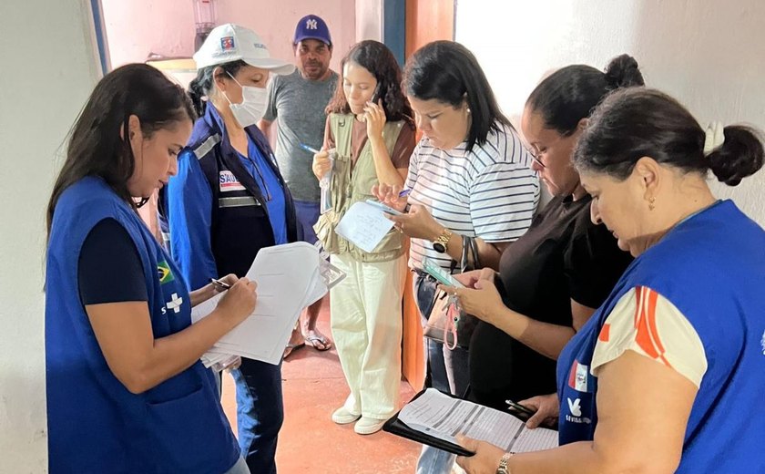 Técnicos da Sesau realizam monitoramento de Vigilância em Saúde nos municípios atingidos pelas chuvas