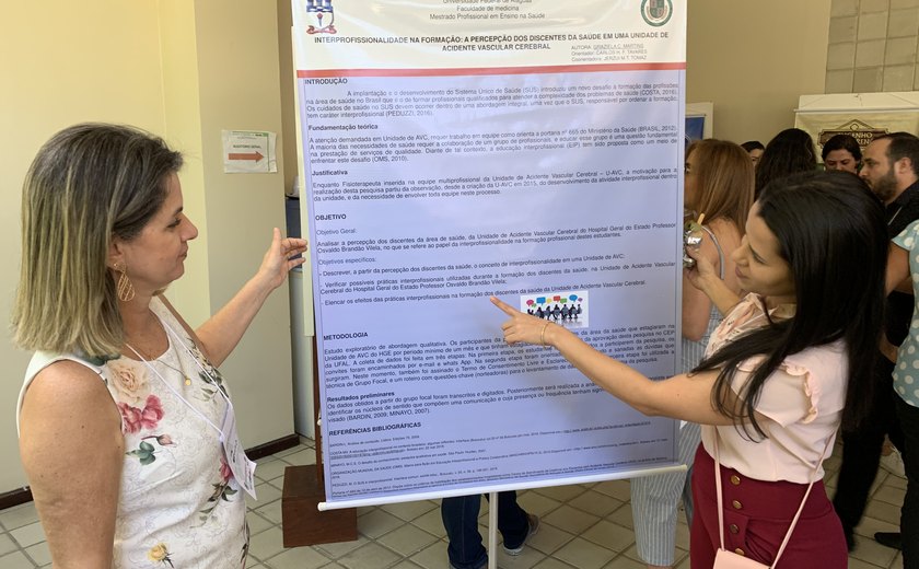 Pesquisadores do HGE participam de Mostra de Ensino na Saúde da UFAL