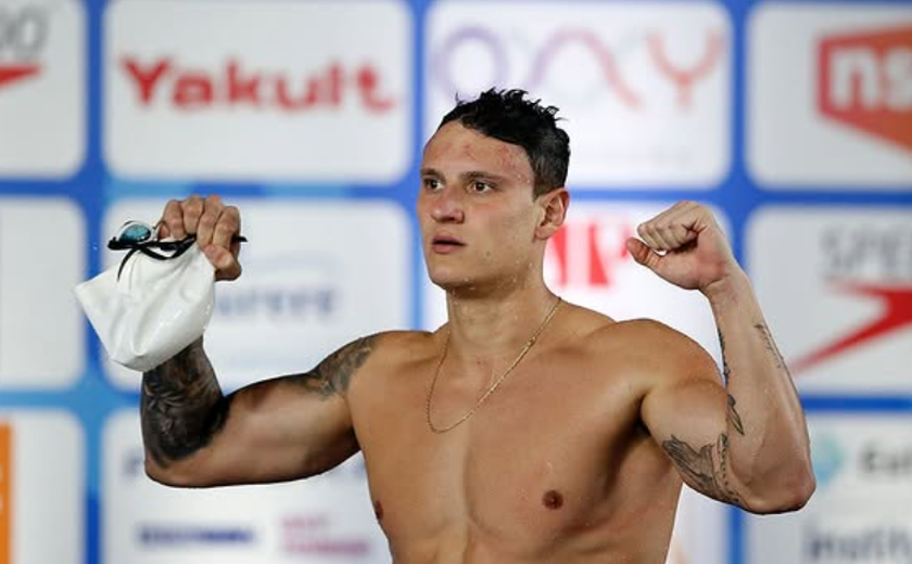 Caio Pumputis fatura bronze nos 100m medley no Mundial de piscina curta