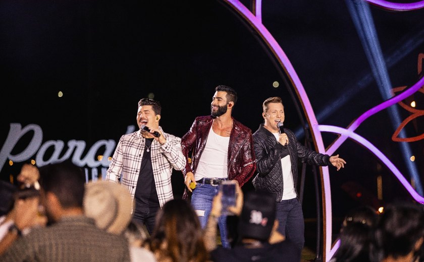 Gusttavo Lima recebe a dupla George Henrique e Rodrigo em nova música
