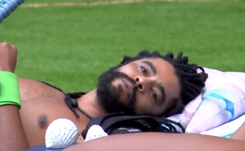 Diogo reage a beijo entre Aline e Thamiris no 'BBB 25': 'É o quê?'