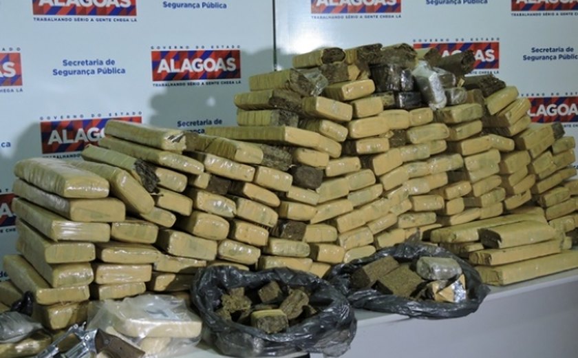 Forças de segurança apreendem mais de 200 kg de drogas avaliadas em R$ 350 mil