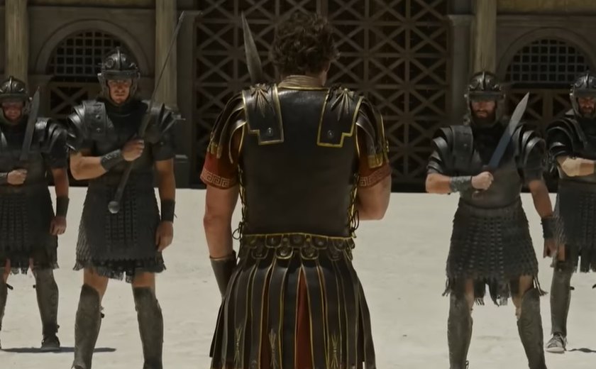 ‘Gladiador 2’ mostra superioridade dos romanos sobre o mundo através dos rinocerontes