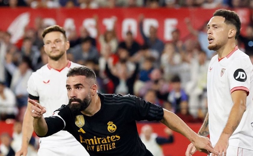 Real Madrid controla o jogo, mas fica apenas no empate com o Sevilla fora de casa no Espanhol