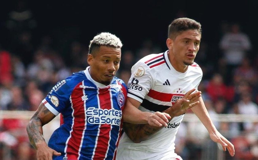 À espera de James, São Paulo para em Marcos Felipe e empata sem gols com o Bahia no Morumbi