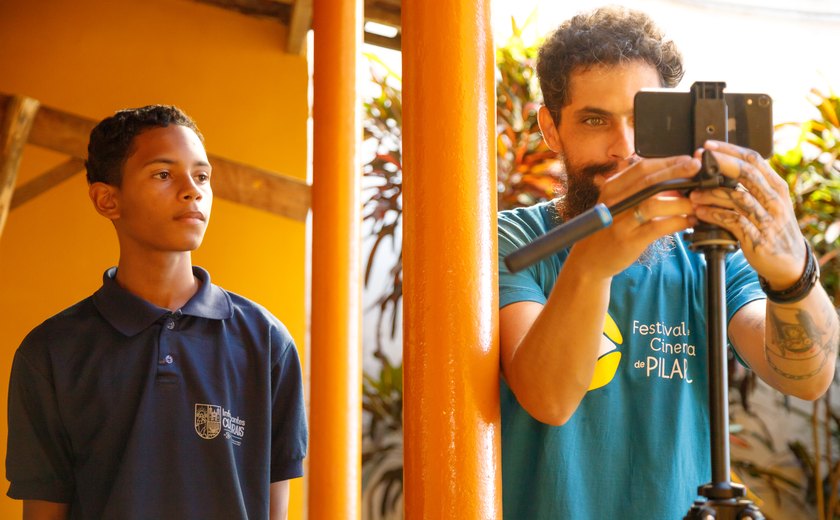 Alunos do Pilar produzem filme utilizando o celular durante oficina de cinema