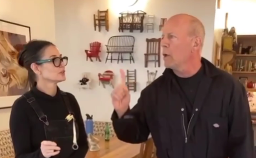 Bruce Willis e Demi Moore dançam em vídeo para comemorar 70 anos do astro; veja