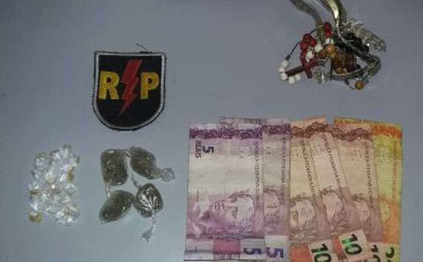 10º BPM prende suspeita de tráfico de drogas em Palmeira dos Índios
