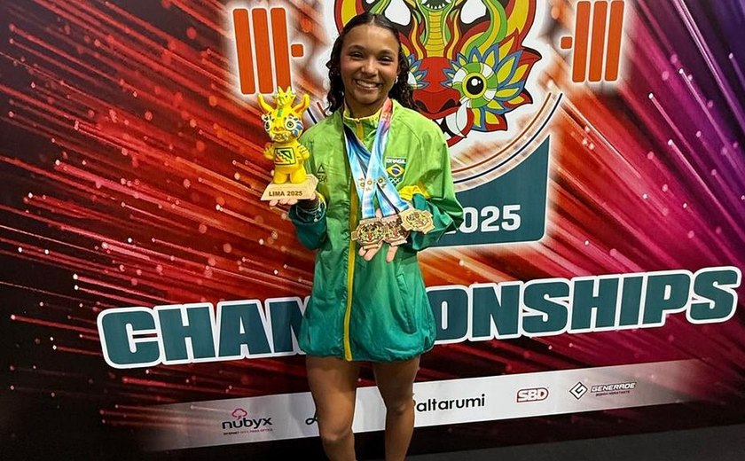 Carioca de 14 anos conquista Mundial sub-17 de levantamento de peso