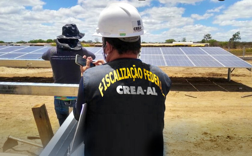 Fiscalização do Crea-AL prepara força-tarefa com alvo em empresas de energia solar
