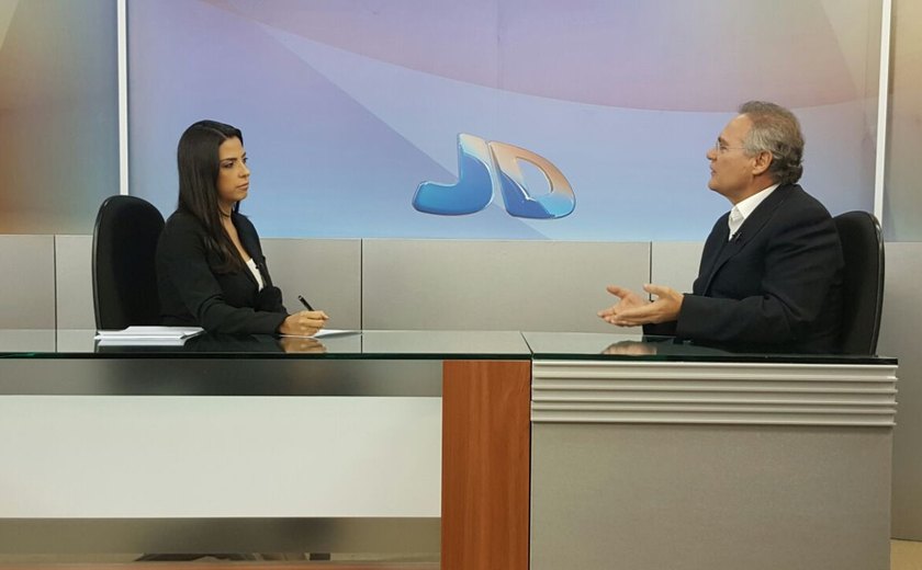 Em entrevista na TV Ponta Verde, Renan compara governo Temer com seleção de Dunga