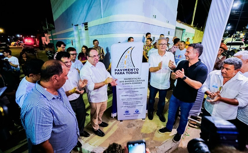 Prefeito Luciano inaugura pavimentação de 47 ruas em Arapiraca