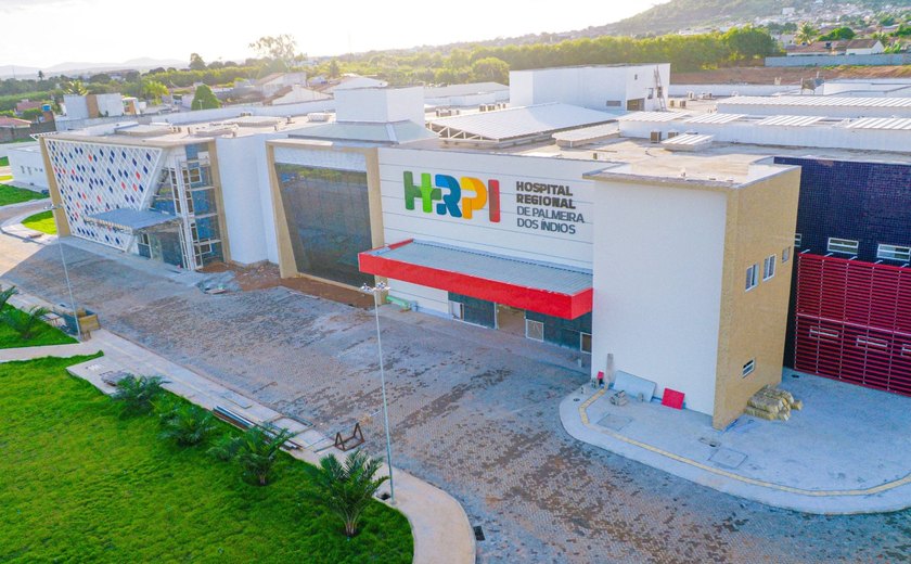 Novo Hospital Regional de Palmeira dos Índios entra na fase final e será entregue em agosto