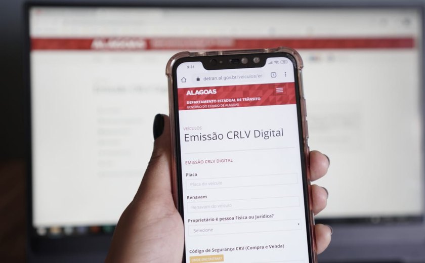 CRLV- e pode ser impresso no site do Detran/AL
