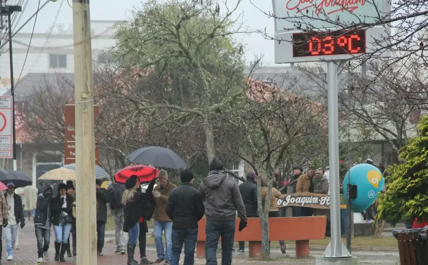 Semana começa com queda de temperaturas e ventos fortes no Sul