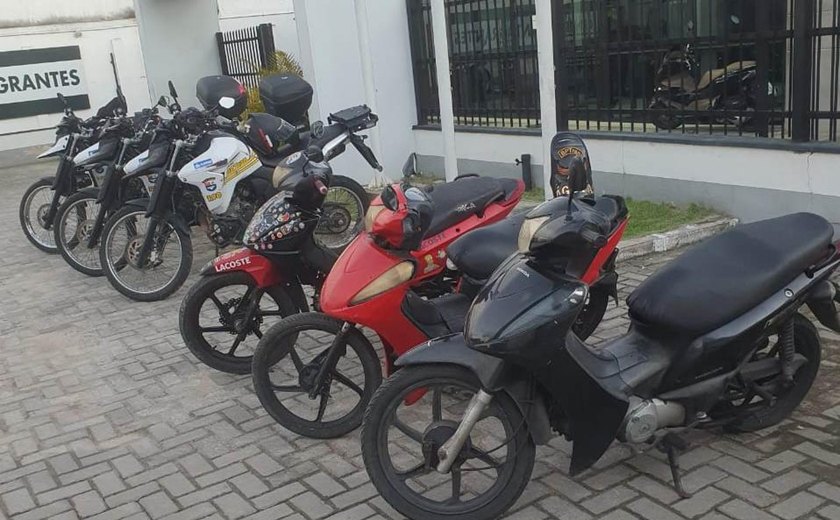 Em sequência de abordagens, BPTran recupera três motocicletas