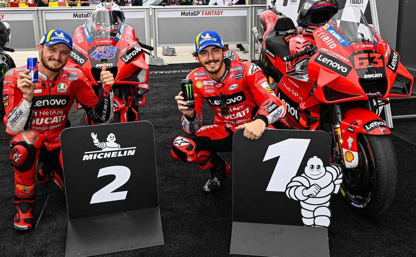 Bagnaia faz tempo recorde, desbanca domínio de Quartararo e fará pole na Espanha