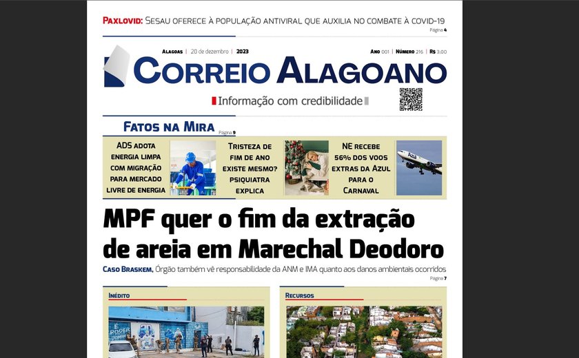 MPF quer o fim da extração de areia em Marechal Deodoro