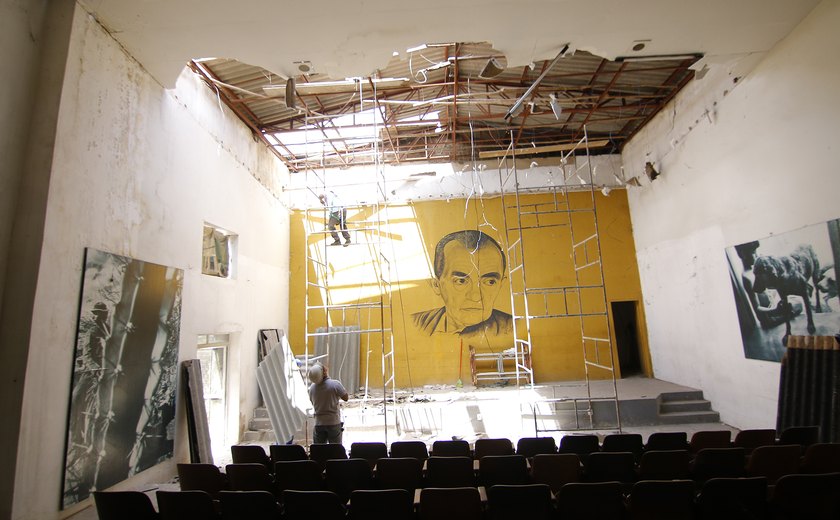 Auditório da Casa Museu Graciliano Ramos passa por reforma, em Palmeira
